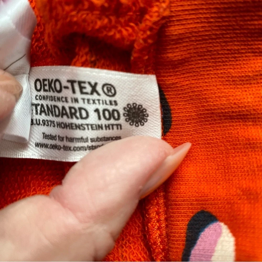 HANNA ANDERSSON French Terry Shorts Orange Spice Girls 5